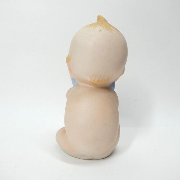 Kewpie Doll Lefton Bisque Porcelain 228 Vintage Baby Figurine - Picture 3 of 6
